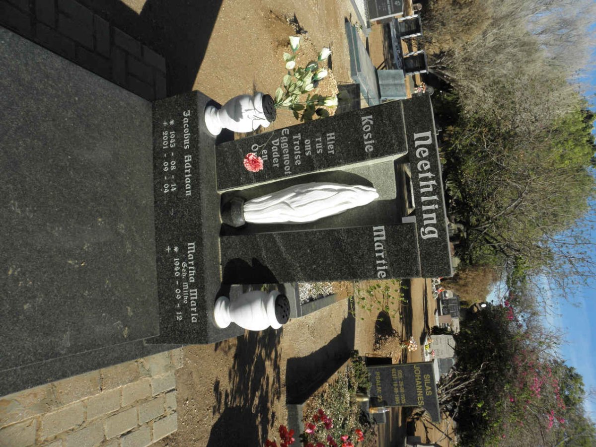 NEETHLING Jacobus Adriaan 1943-2001 &amp; Martha Maria MILHO 1946-