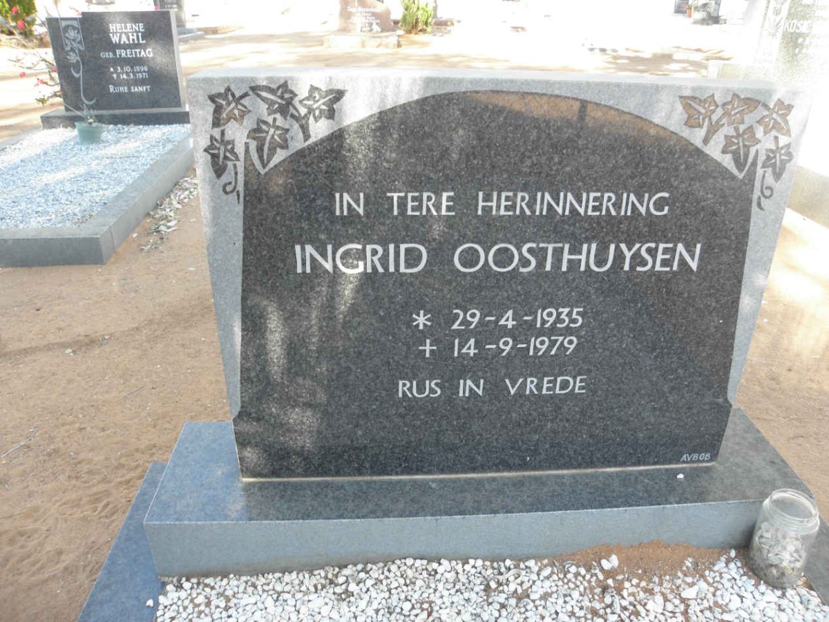 OOSTHUYSEN Ingrid 1935-1979