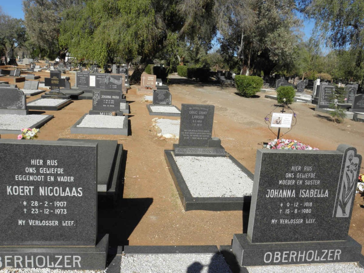 OBERHOLZER Koert Nicolaas 1907-1973 &amp; Johanna Isabella 1918-1980