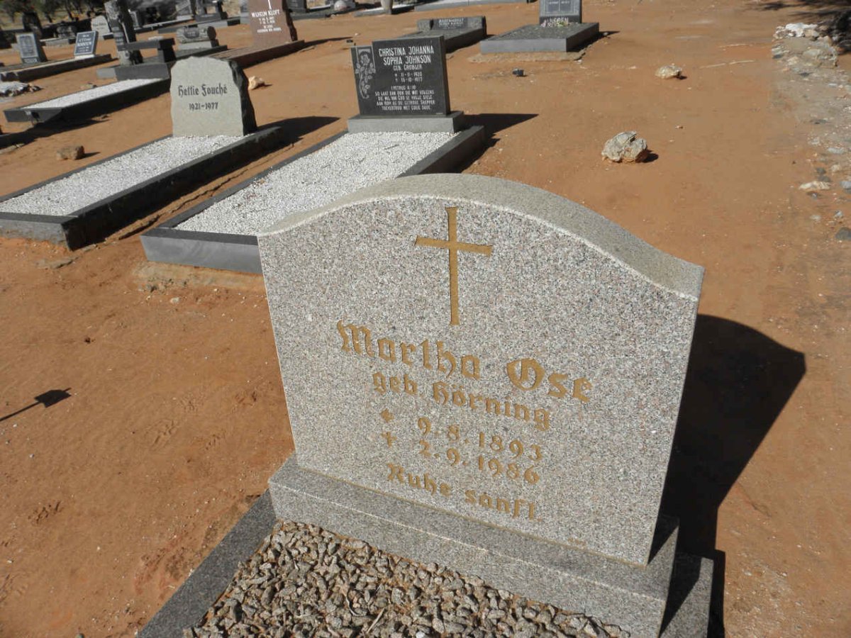 OSE Martha nee HORNING 1893-1986
