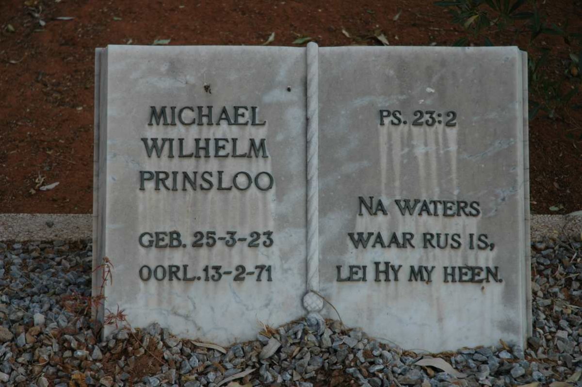 PRINSLOO Michael Wilhelm 1923-1971
