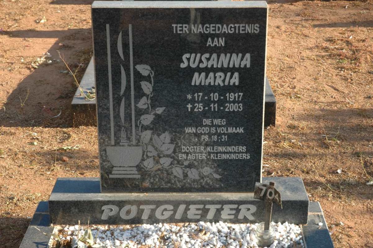 POTGIETER Susanna Maria 1917-2003