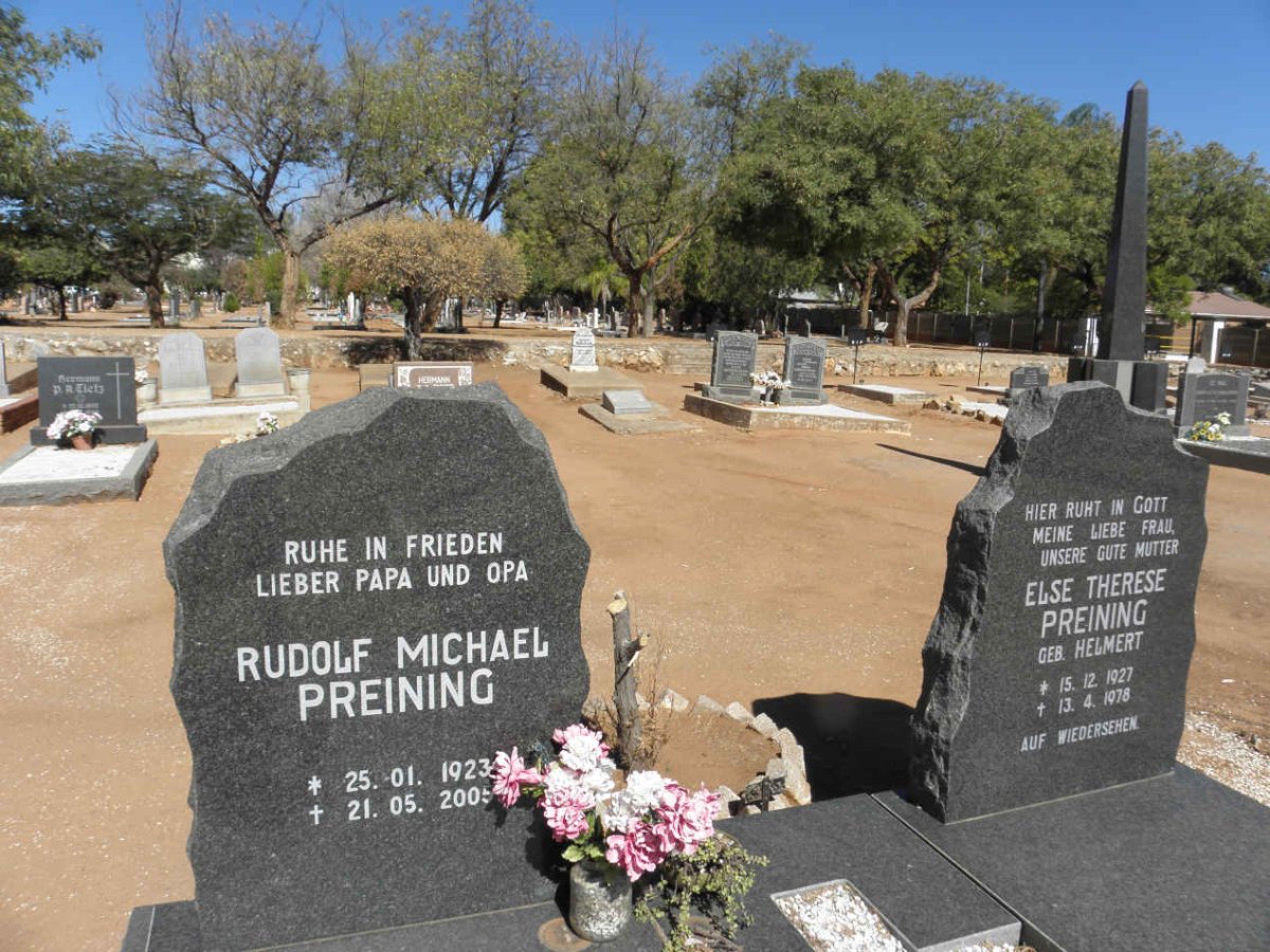 PREINING Rudolf Michael 1923-2005 &amp; Else Therese HELMERT 1927-1978