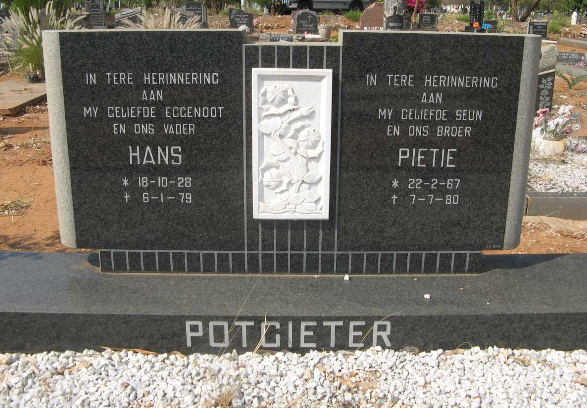 POTGIETER Hans 1928-1979 :: POTGIETER Pietie 1967-1980