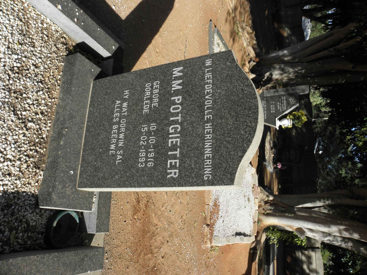 POTGIETER M.M. 1916-1993