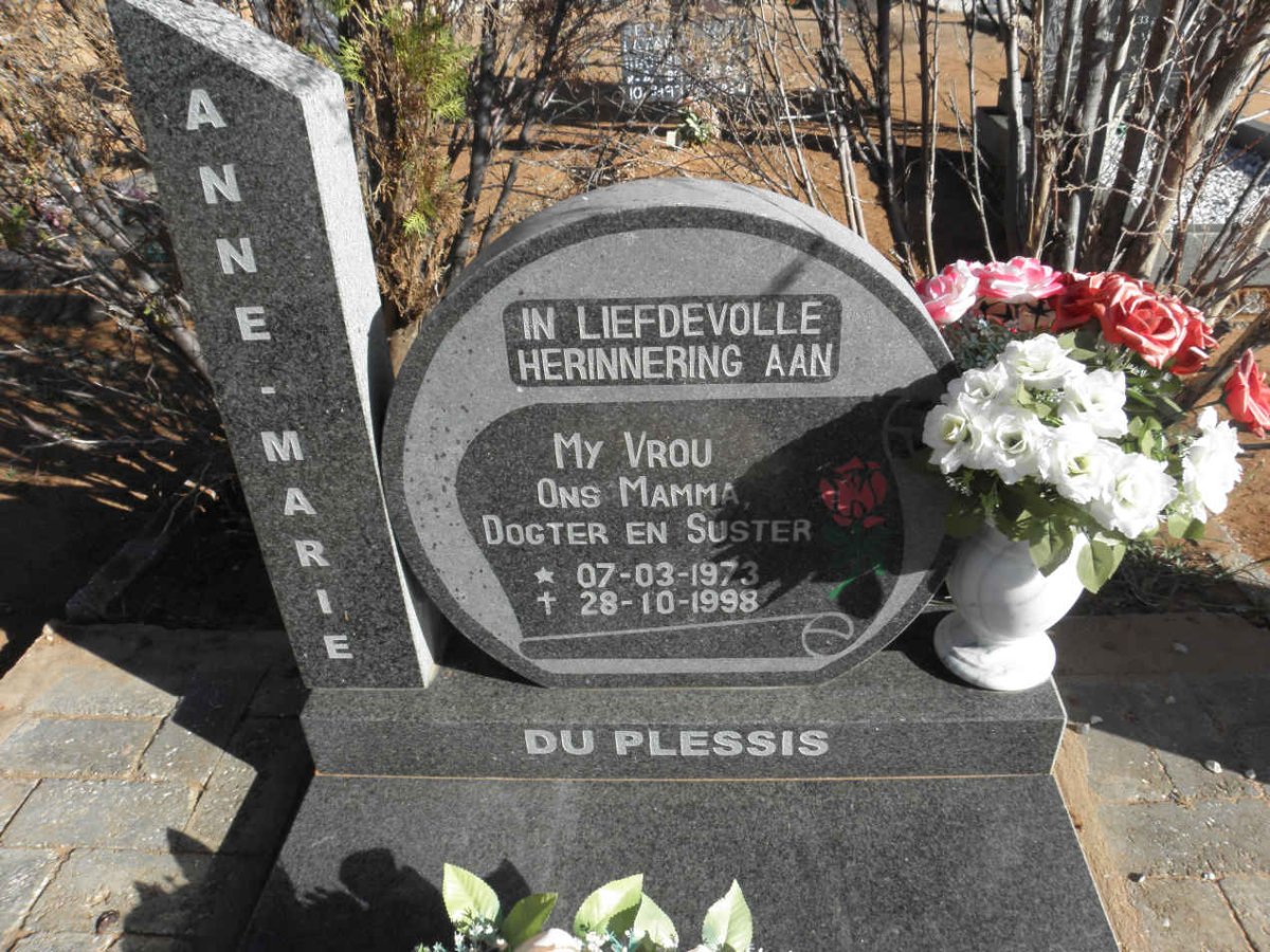 PLESSIS Anne Marie, du 1973-1998