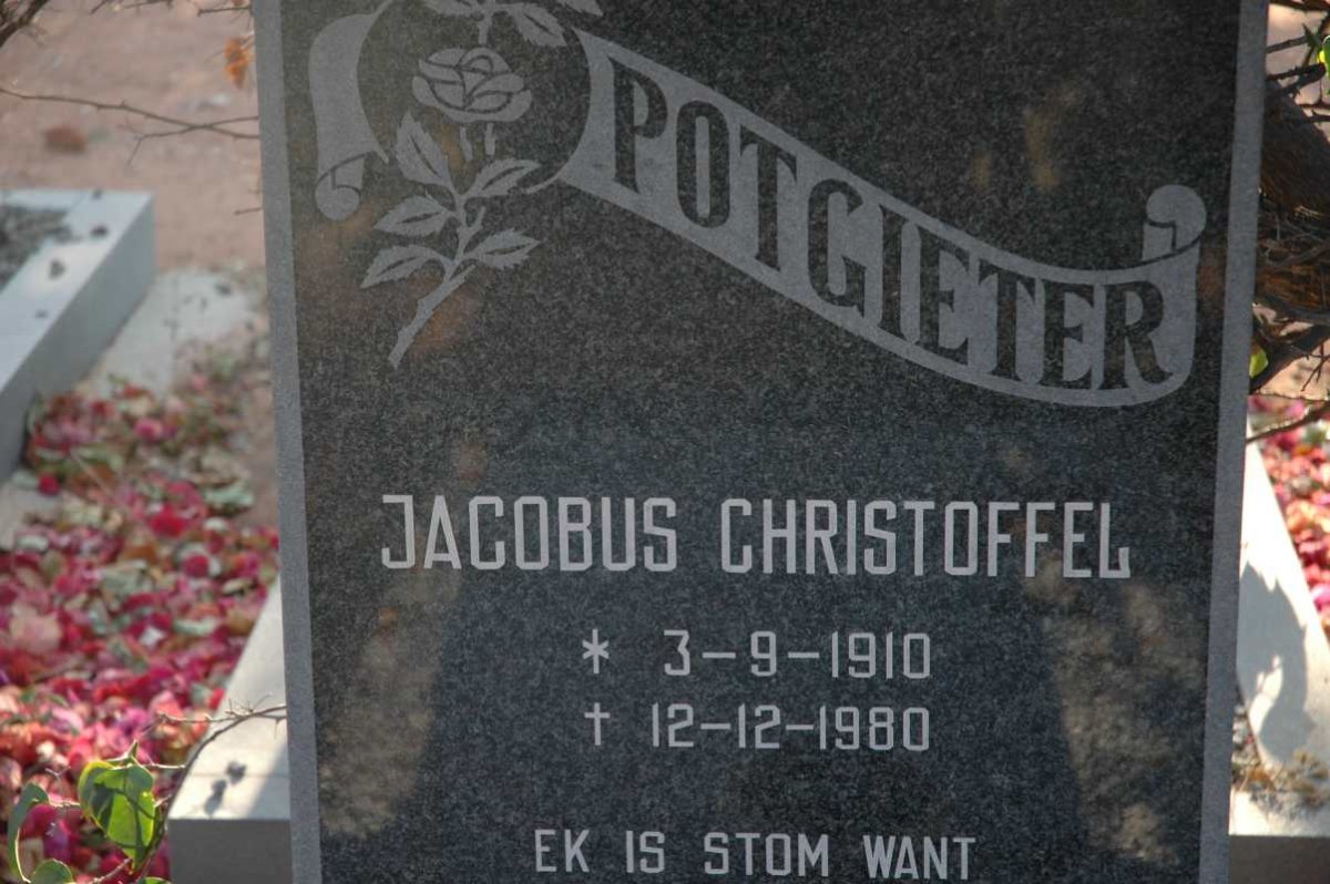 POTGIETER Jacobus Christoffel 1910-1980