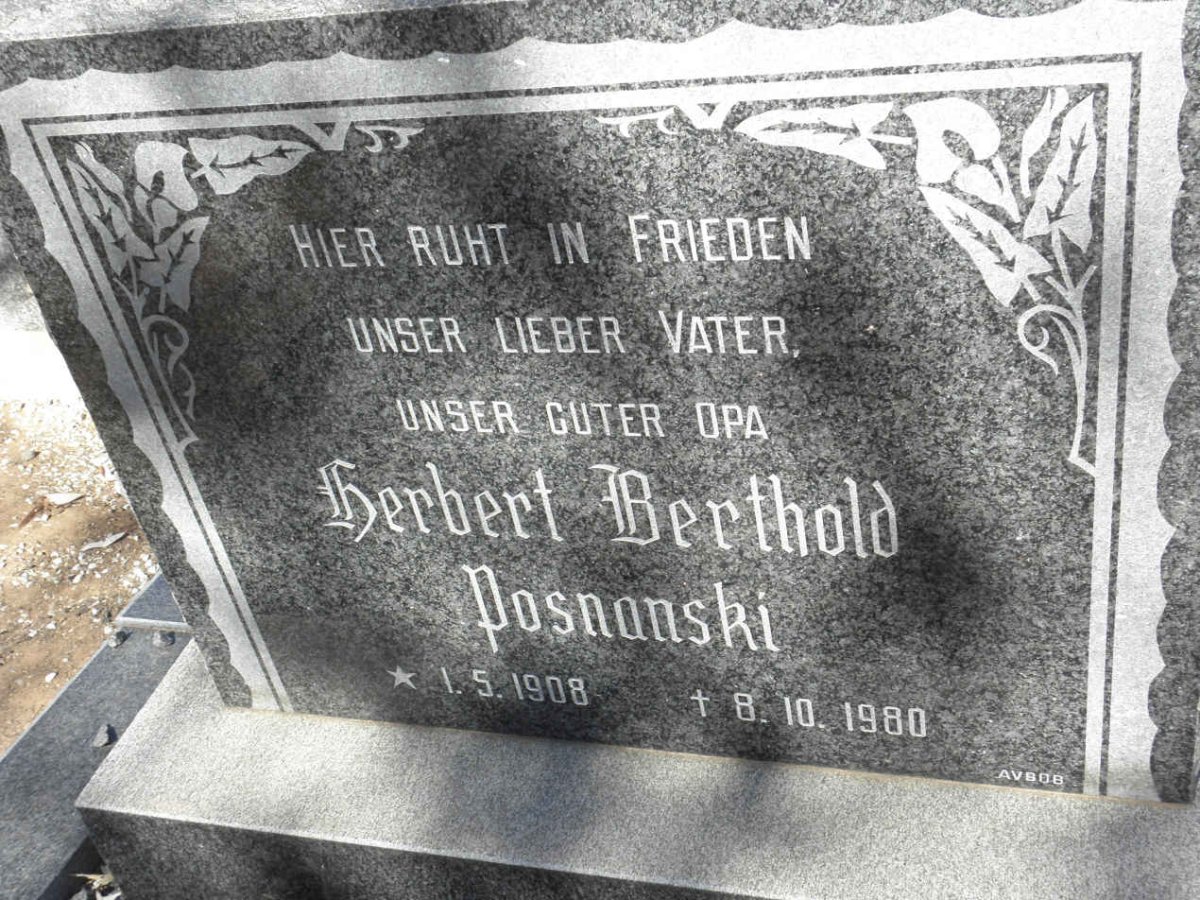 POSNANSKI Herbert Berthold 1908-1980