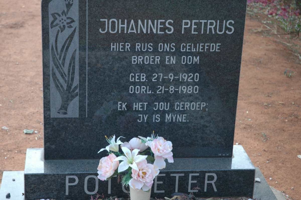 POTGIETER Johannes Petrus 1920-1980