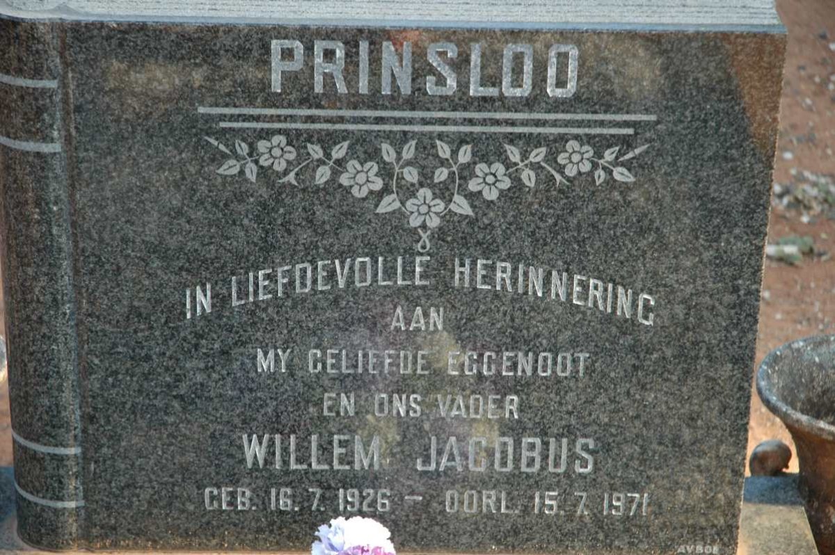 PRINSLOO Willem Jacobus 1926-1971