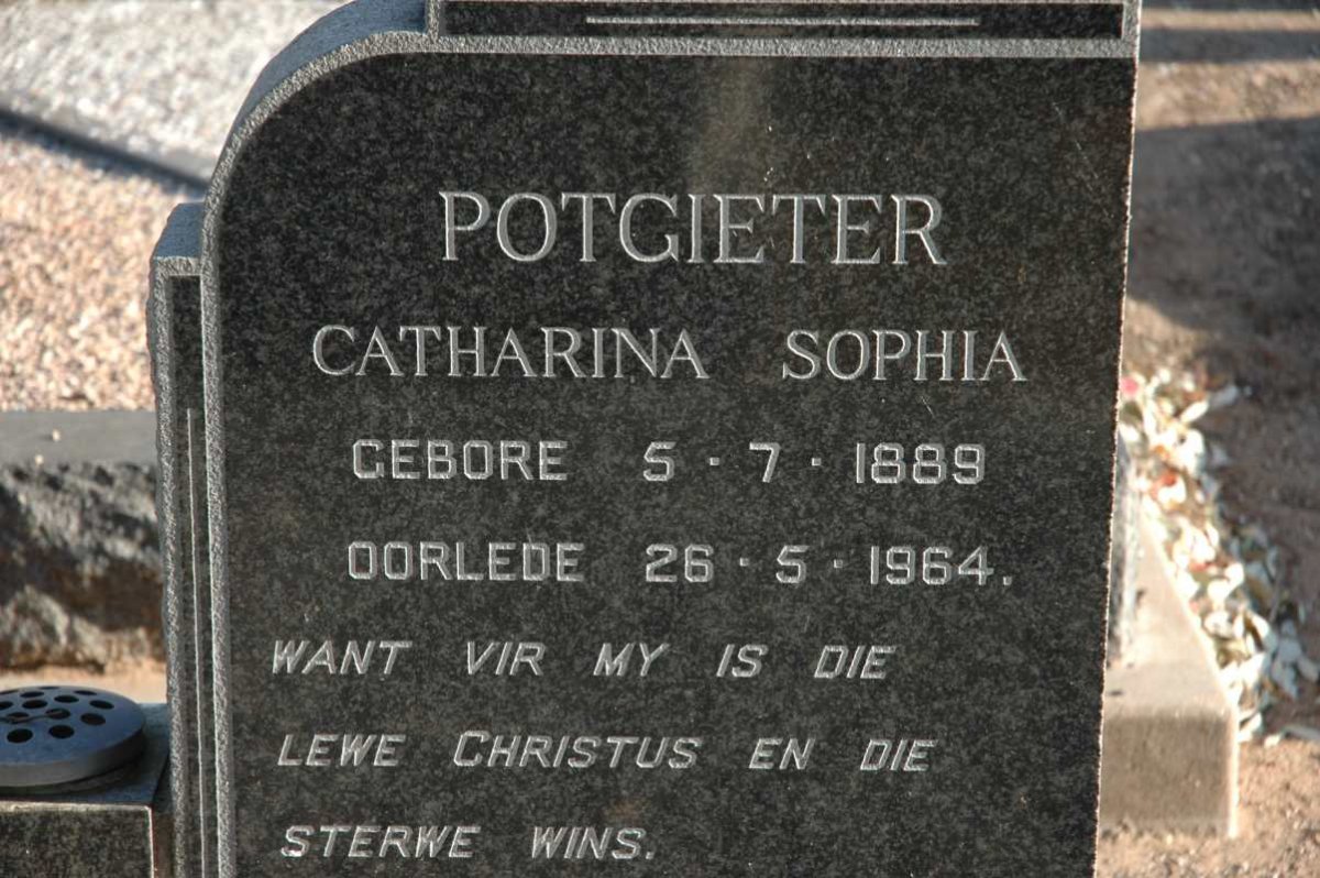 POTGIETER Catharina Sophia 1889-1964