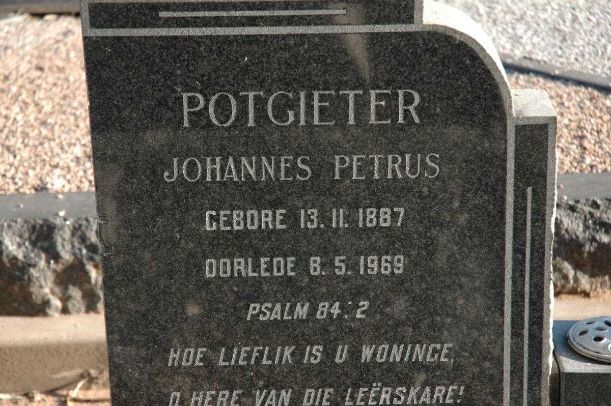 POTGIETER Johannes Petrus 1887-1969