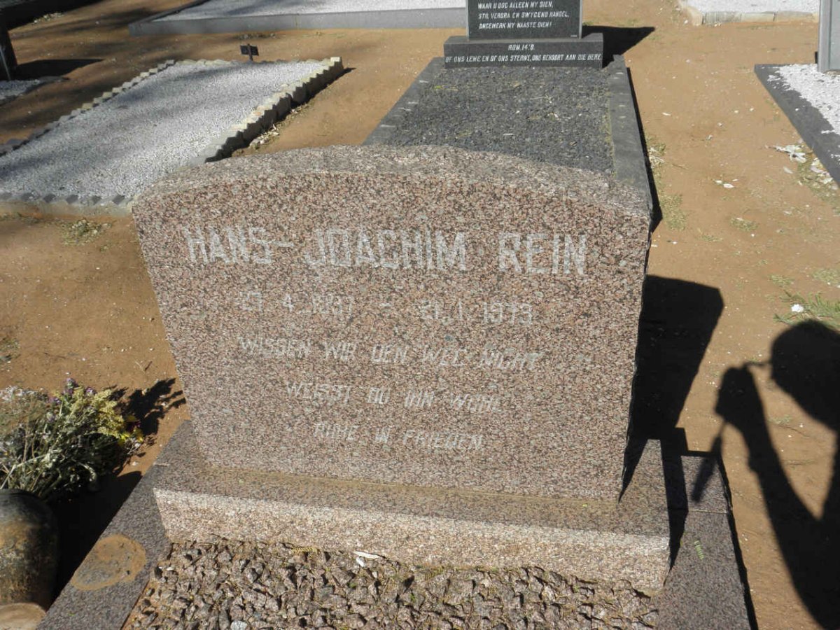 REIN Hans-Joachim 1937-1973