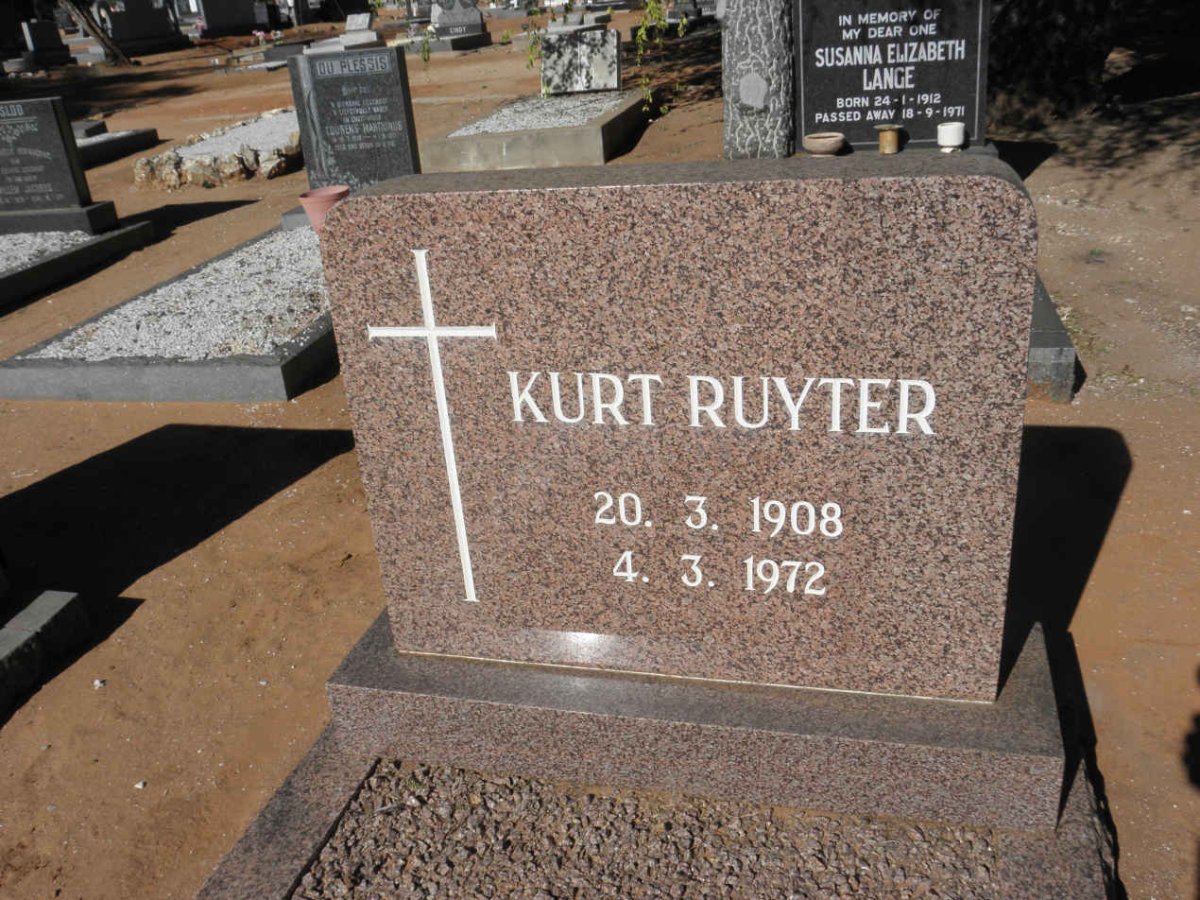 RUYTER Kurt 1908-1972