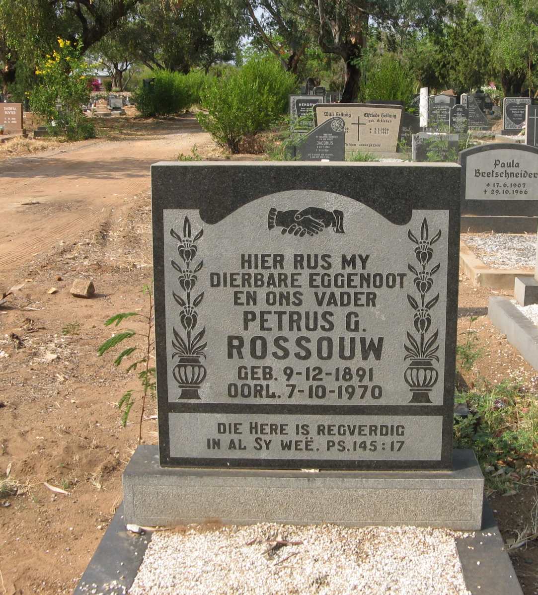 ROSSOUW Petrus G. 1891-1970