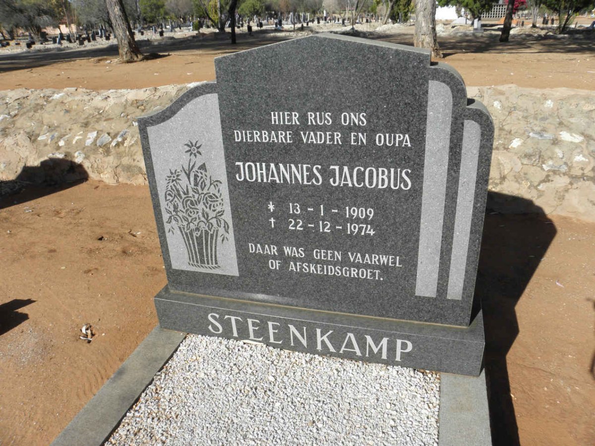 STEENKAMP Johannes Jacobus 1909-1974