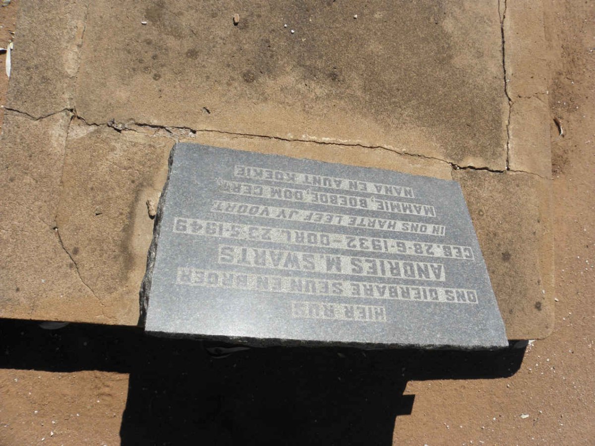SWARTS Andries M. 1932-1949