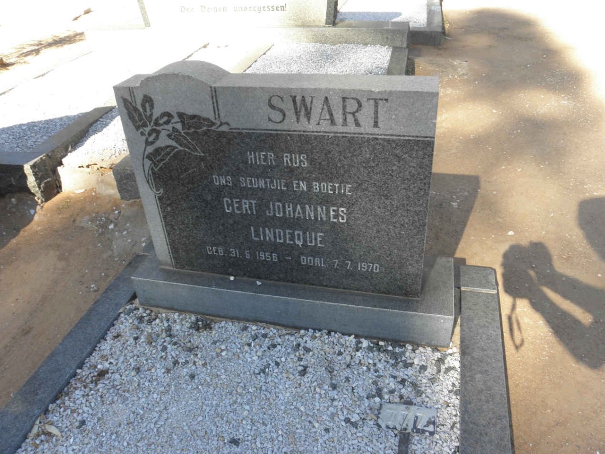 SWART Gert Johannes Lindeque 1956-1970
