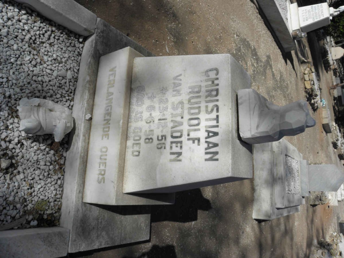 STADEN Christiaan Rudolf, van 1956-1958