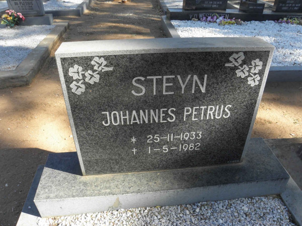 STEYN Johannes Petrus 1933-1982
