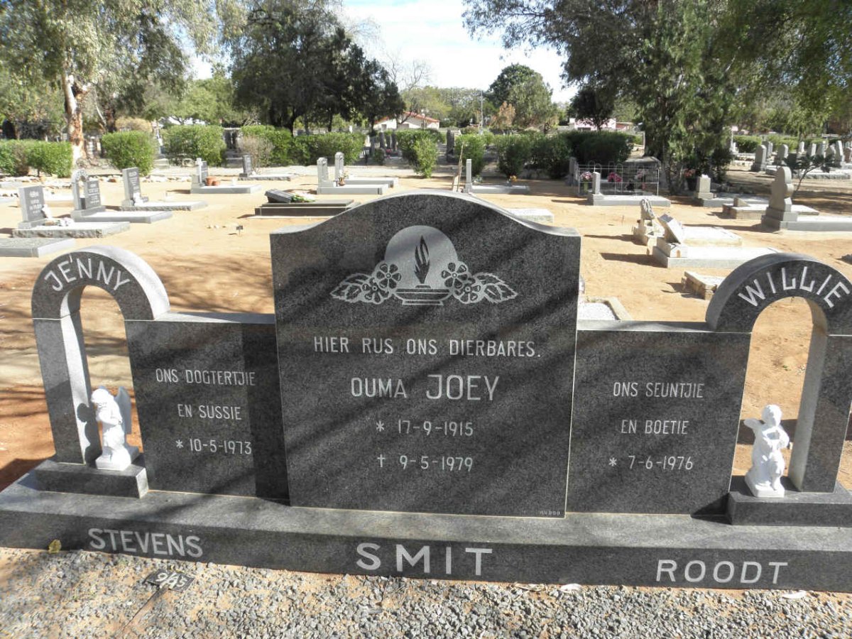 SMIT Joey 1915-1979 :: STEVENS Jenny 1973- :: ROODT Willie 1976-