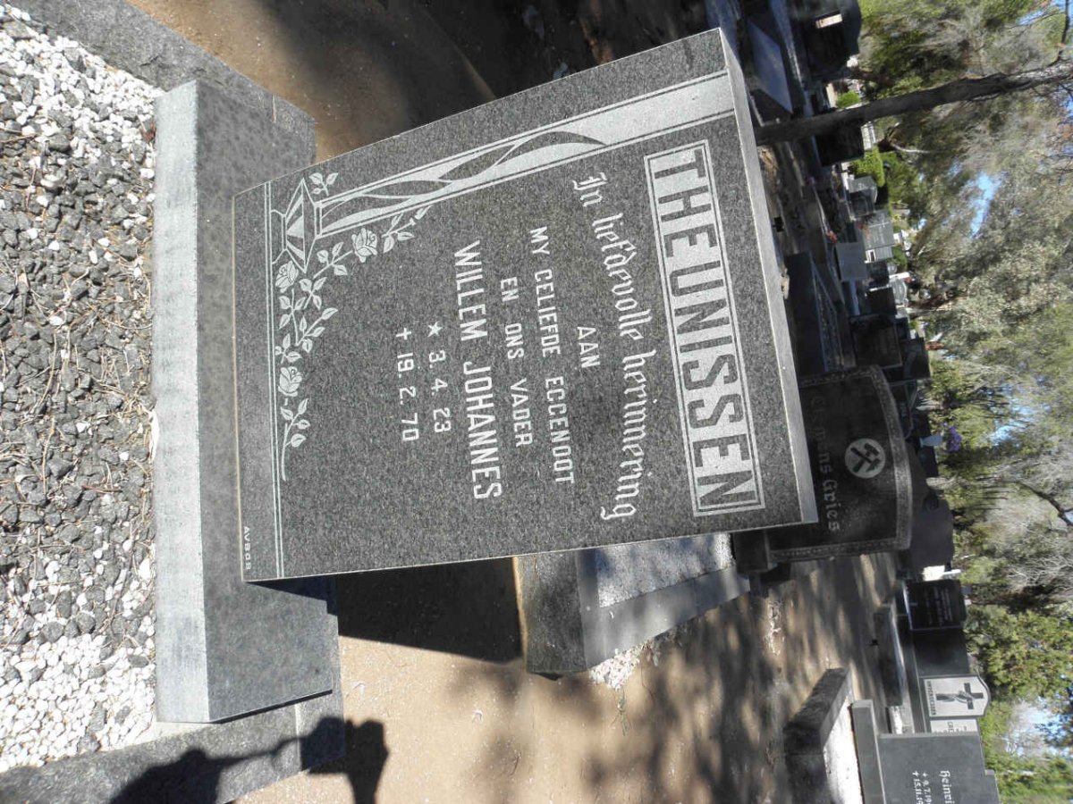 THEUNISSEN Willem Johannes 1923-1970