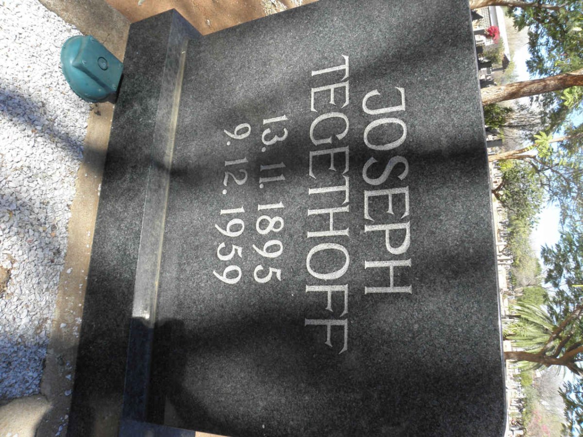TEGETHOFF Joseph 1895-1959