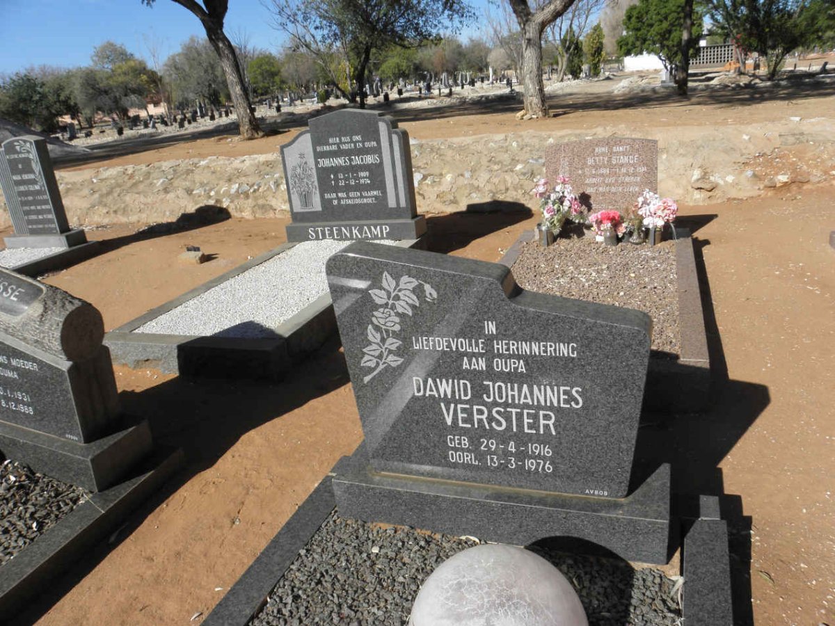 VERSTER Dawid Johannes 1916-1976