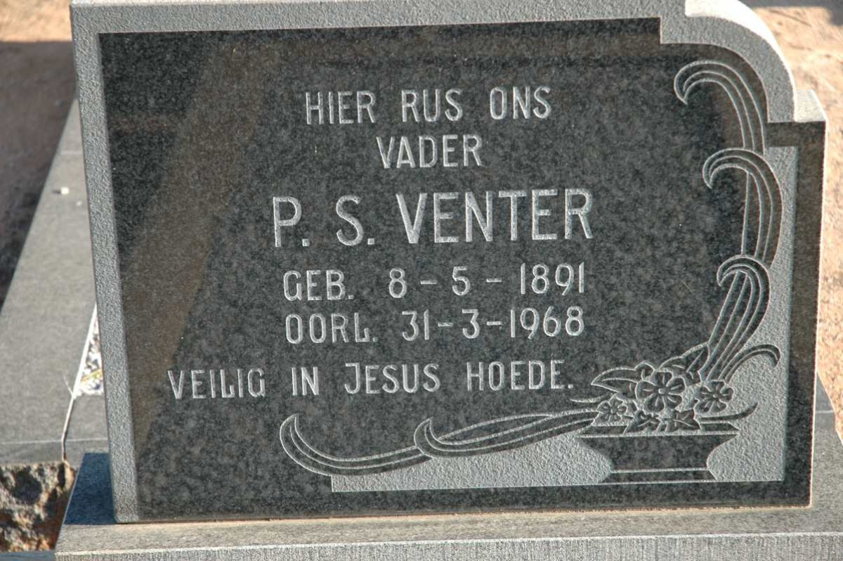 VENTER P.S. 1891-1968