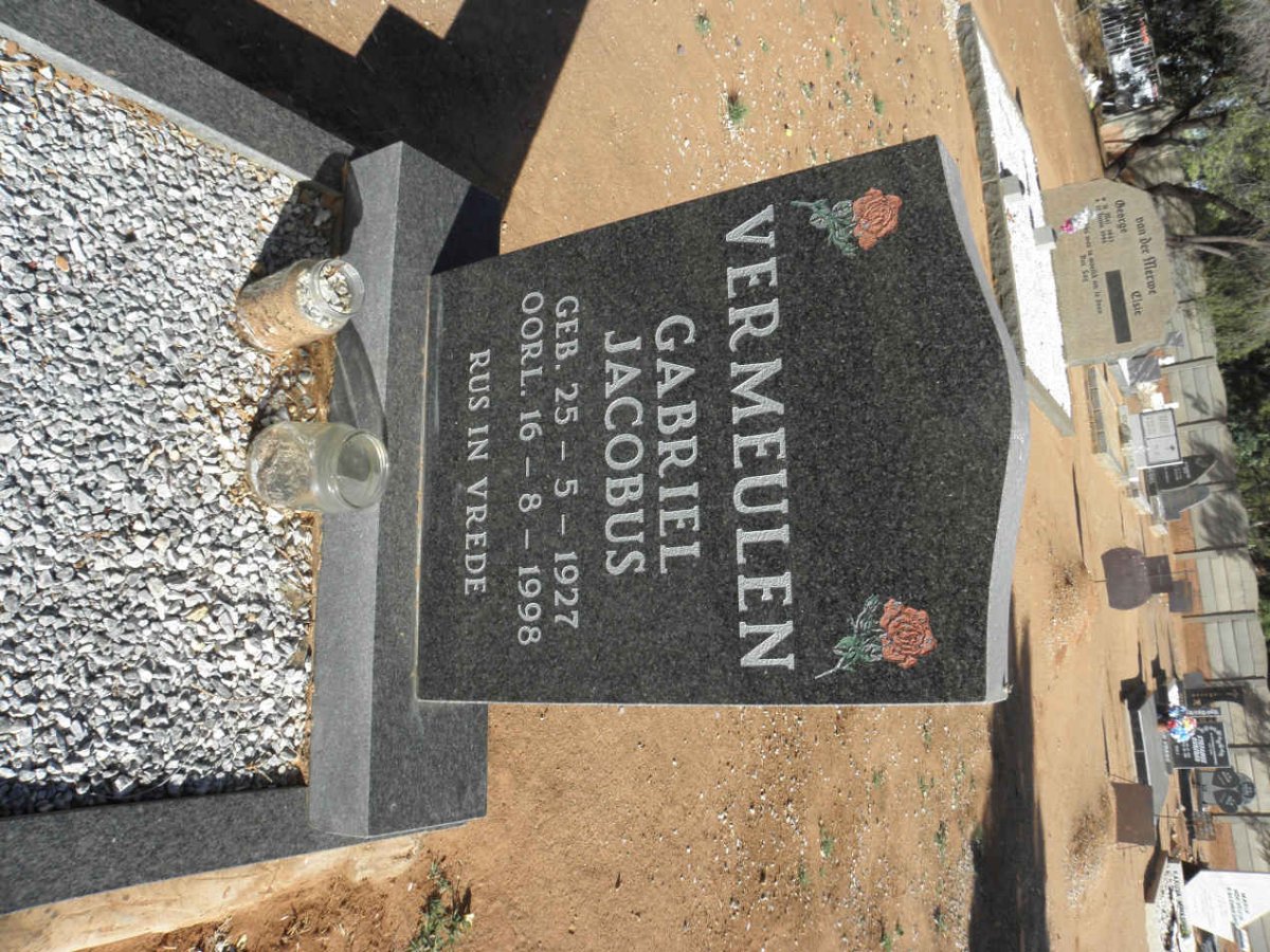 VERMEULEN Gabriel Jacobus 1927-1998