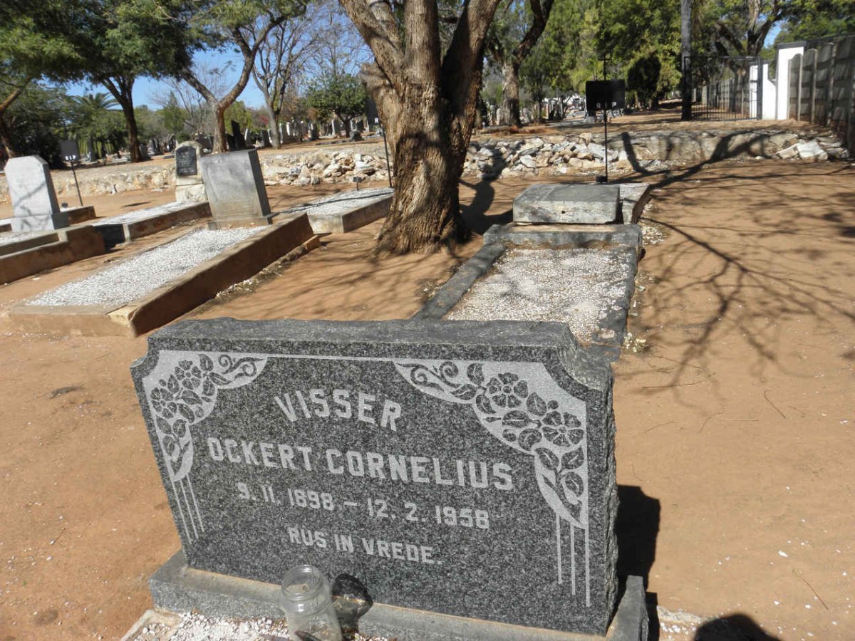 VISSER Ockert Cornelius 1898-1958