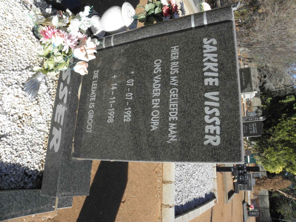 VISSER Sakkie 1922-1998
