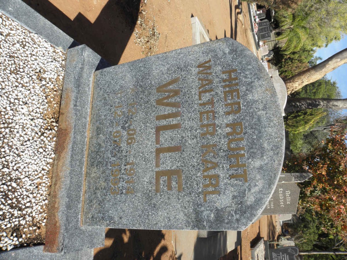 WILLE Walter Karl 1914-1993