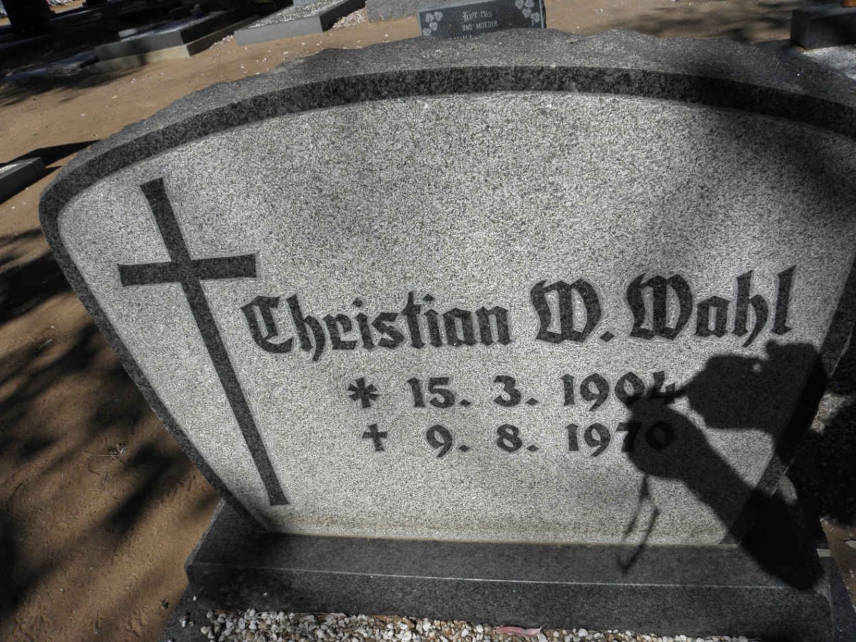 WAHL Christian W. 1904-1970