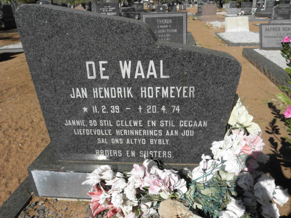 WAAL Jan Hendrik Hofmeyer, de 1939-1974