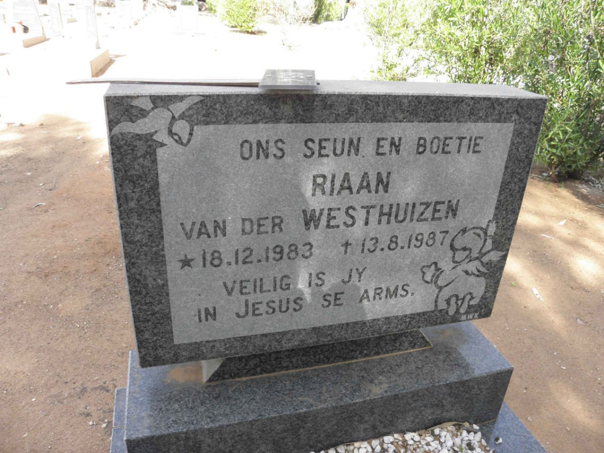 WESTHUIZEN Riaan, van der 1983-1987