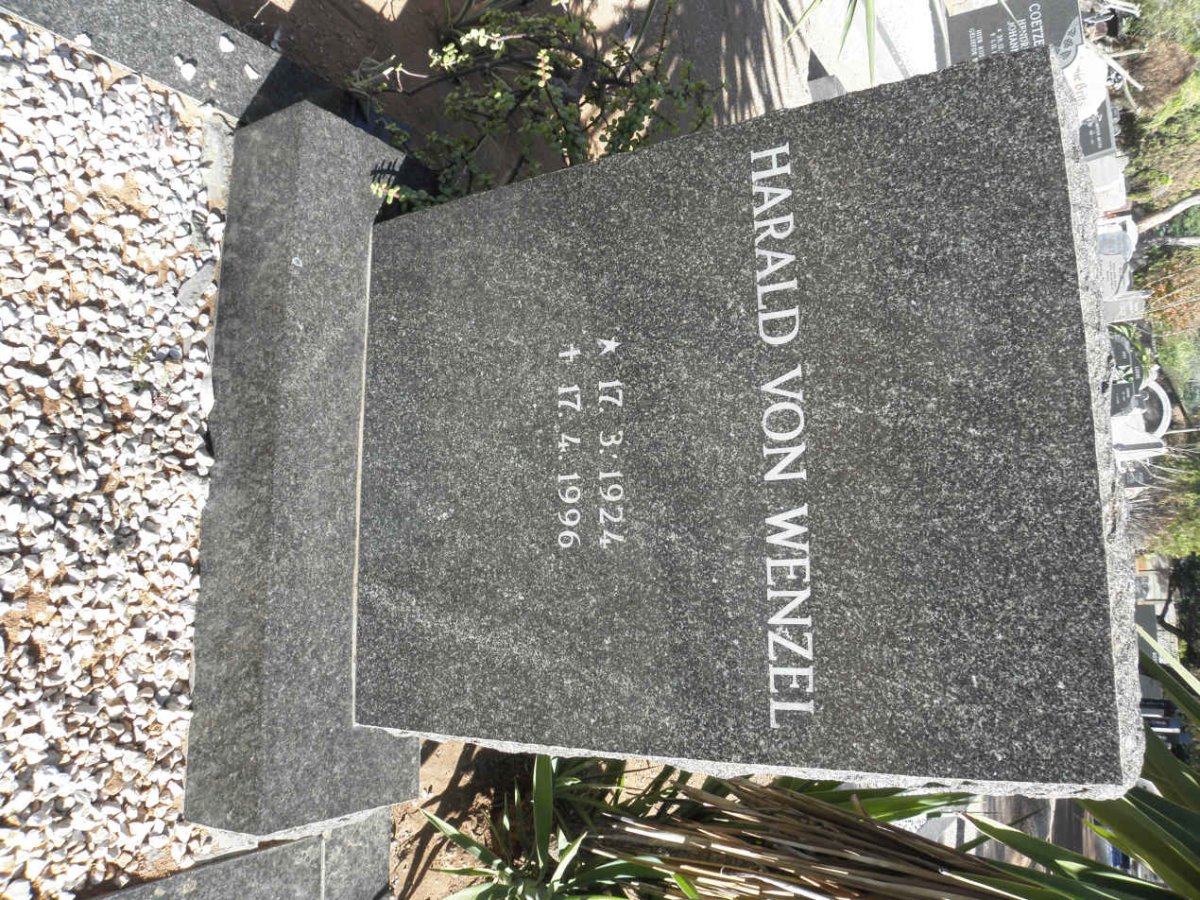 WENZEL Harald, von 1924-1996