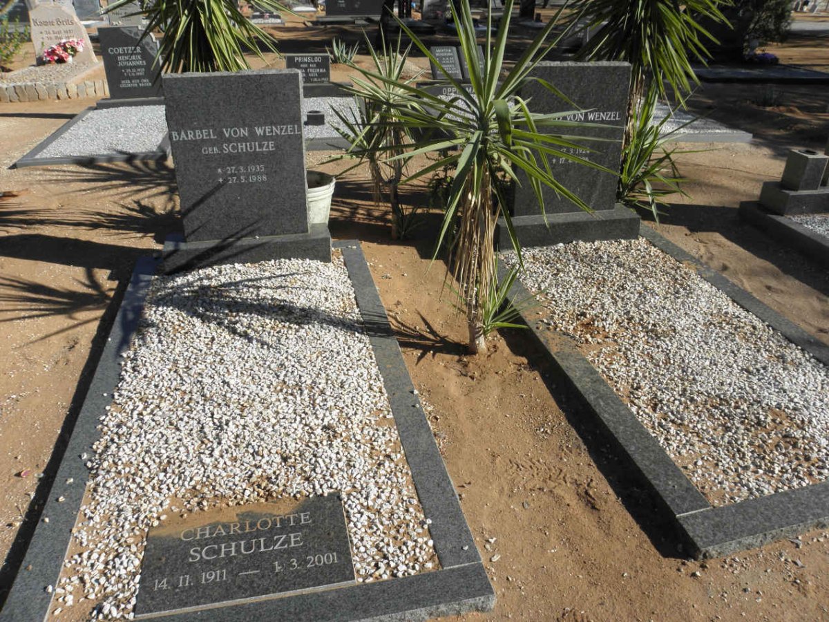WENZEL Harald, von 1924-1996 &amp; Barbel SCHULZE 1935-1988 :: SCHULZE Charlotte 1911-2001