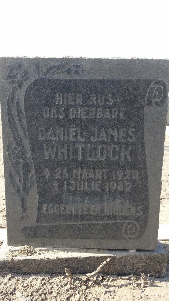 WHITLOCK Daniël James 1920-1962