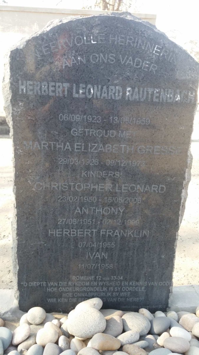 RAUTENBACH Herbert Leonard 1923-1959
