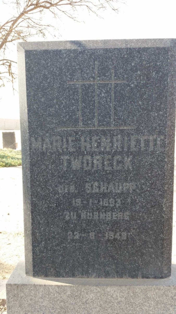 TWOREK Marie Henriette nee SCHAUPP 1892 - 1949