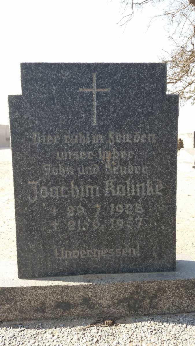 KOLINKE Joachim 1928-1957