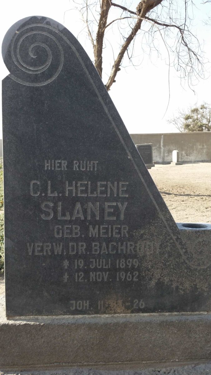 SLANEY C.L. Helene nee MEIER 1899-1962