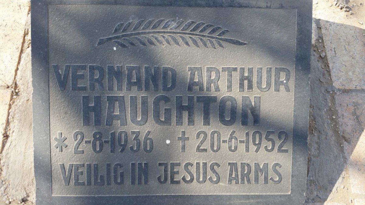 HAUGHTON Vernand Arthur 1936-1952