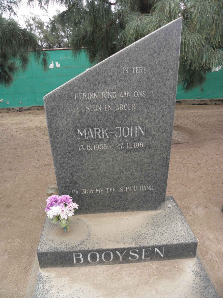 BOOYSEN Mark-John 1958-1981