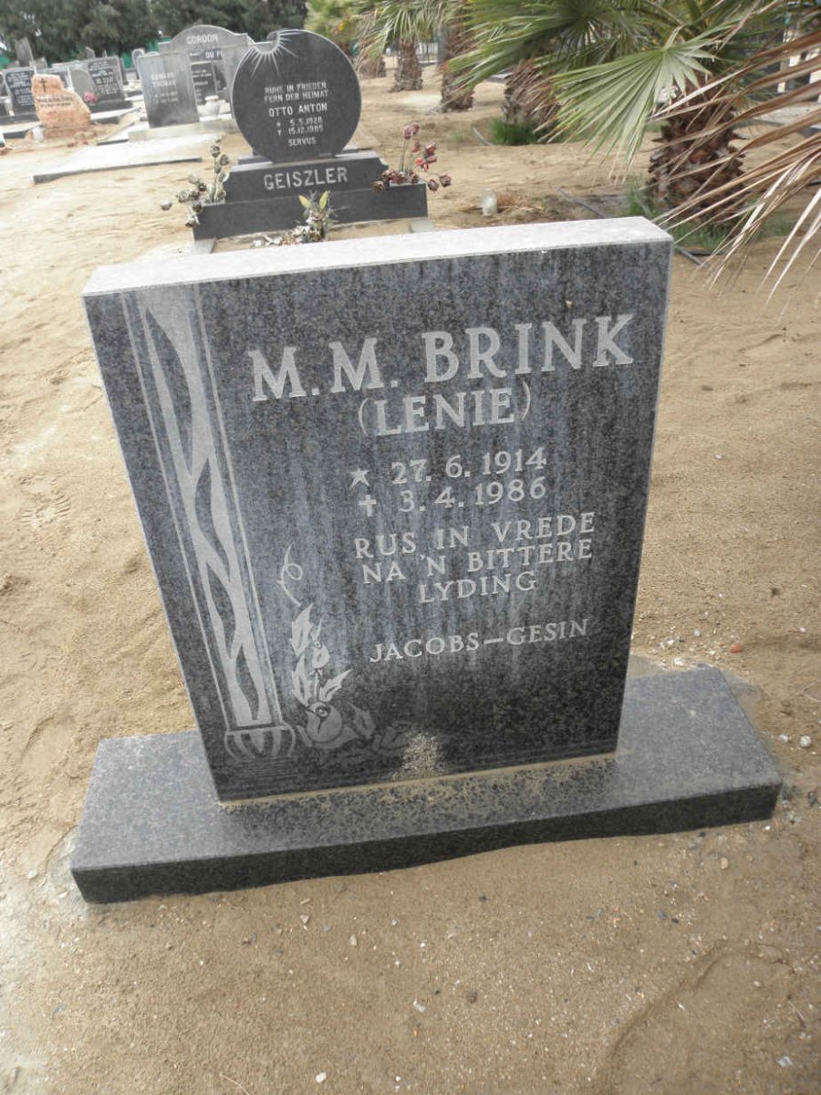 BRINK M.M. 1914-1986