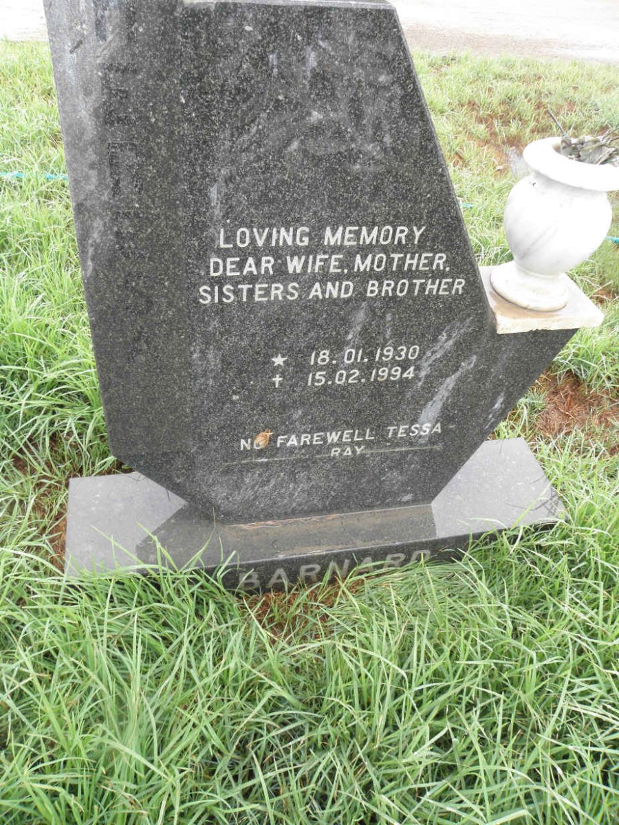 BARNARD Tessa 1930-1994