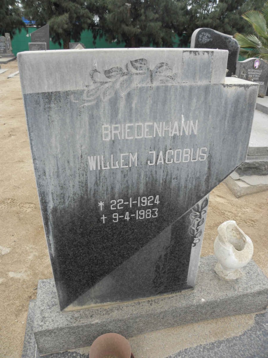 BRIEDENHANN Willem Jacobus 1924-1983