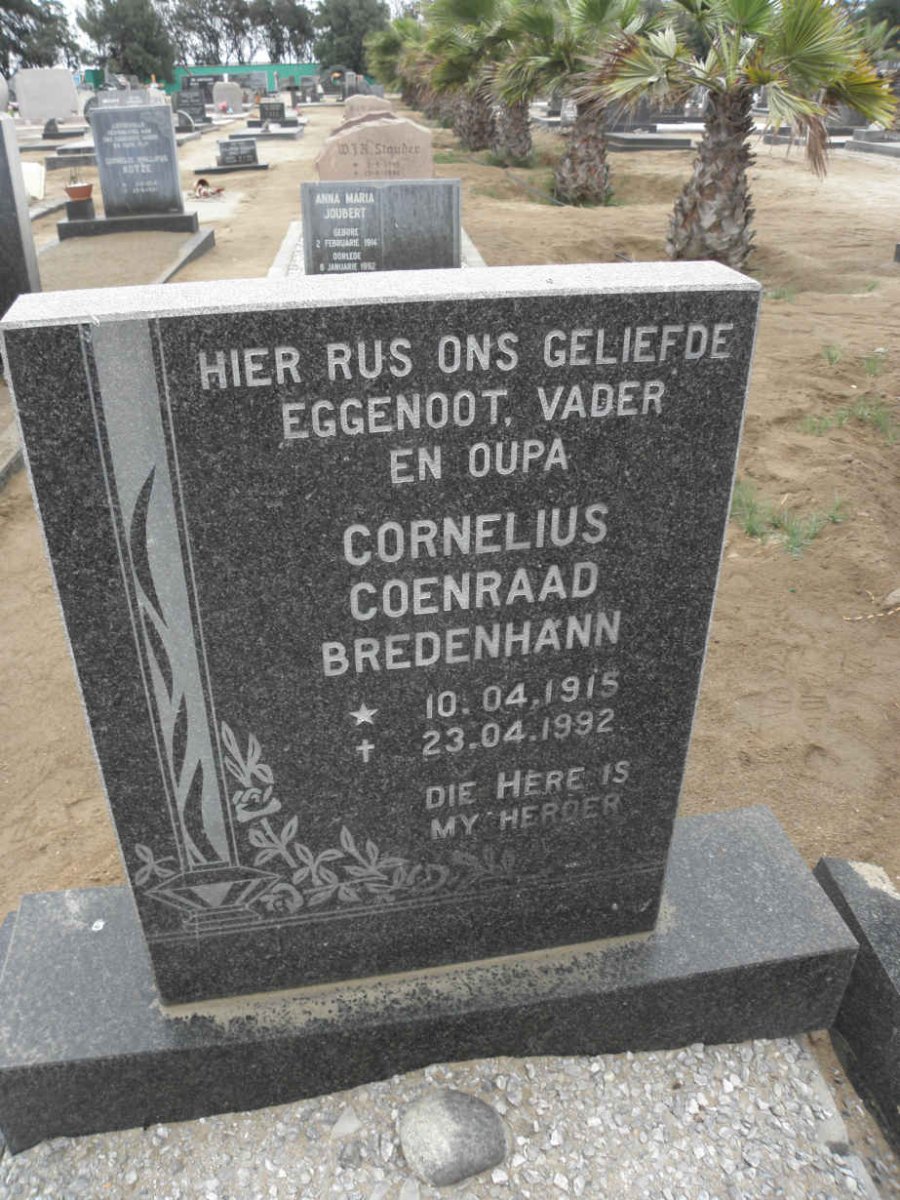 BREDENHANN Cornelius Coenraad 1915-1992