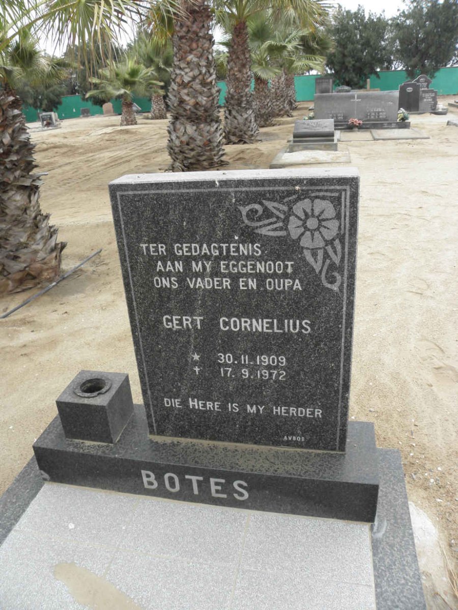 BOTES Gert Cornelius 1909-1972
